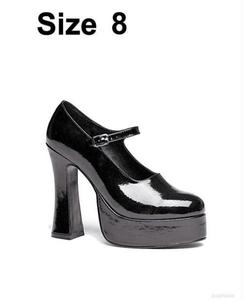 Ellie shoes eden 5" pump 1.5" platform black